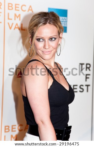 NEW YORK - APRIL 23: Actress Hilary Duff attends the 8th Annual Tribeca Film Festival \'Stay Cool\' premiere at BMCC Tribeca PAC on April 23, 2009 in NEW YORK