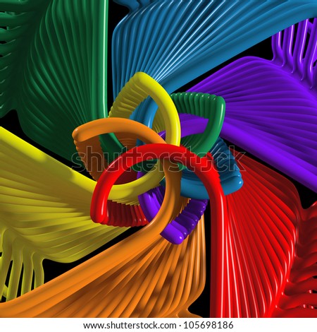 Coat hangers clothes hangers kaleidoscope design colorful
