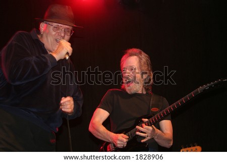 Chicago Blues Reunion guitarist Harvey Mandel performing with singer Nick Gravenites