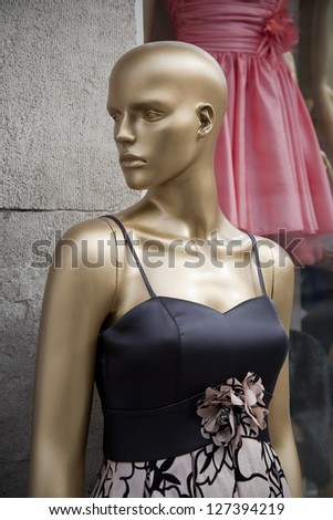 Mannequin outside a shop - Istanbul, Turkey.