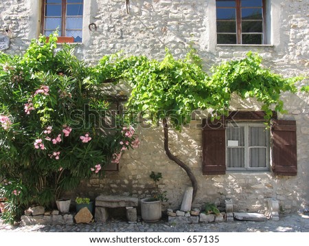Nice village house found in the old part of Vaison La Romain, Provence, France.