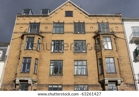Old block of flats in the Noerrebro area of Copenhagen, Denmark.