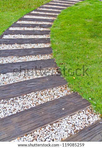 walkways made with wood