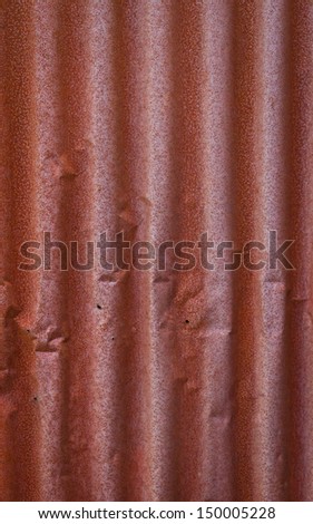 Rust on steel is the sun and rain for a long time