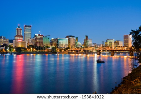 Portland Oregon at night Portland Oregon at night
