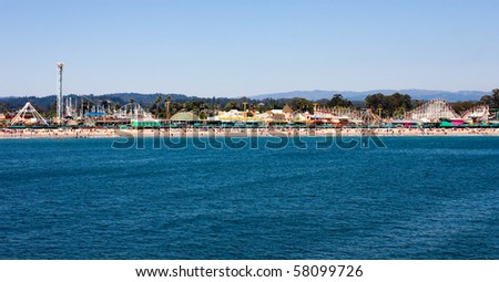 Boardwalk in Santa Cruz, California