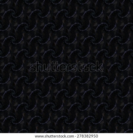 Intricate dark purple textured spiral wave design on black background (tile able)