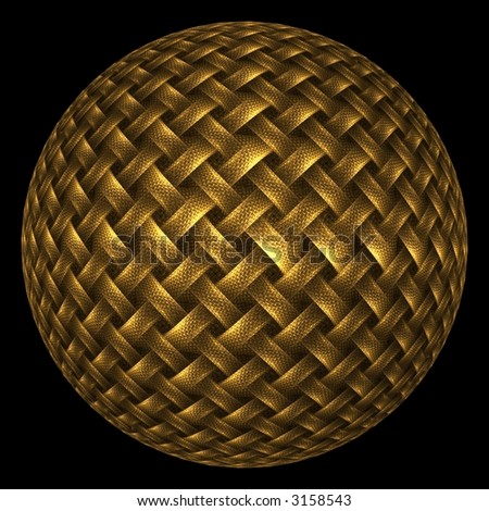 Celtic Knot work Woven Sphere (Gold)