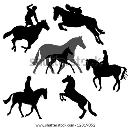 rearing horse silhouette. photo : Horse silhouettes