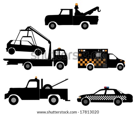 Series of towing / emergency vehicles