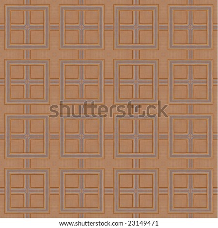 Detailed wooden design featuring squares and crosses (tile able)