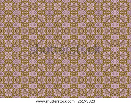 Intricate orange, red and brown tile able background