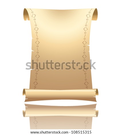 parchment scroll ornament border decorative paper shutterstock vector