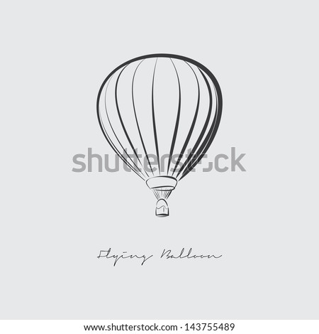 Flying Balloon vector