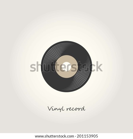 Vinyl record illustration vector Vinyl record illustration vector