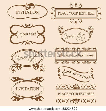 Vector Ornament Frame