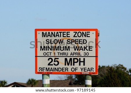 manatee zone