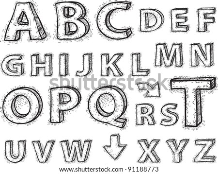 Alphabet Letters Separate