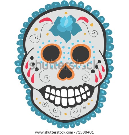 day of dead mexico skulls. stock vector : Day of the Dead