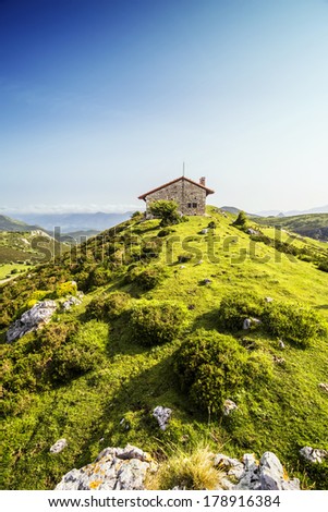 Mountain retreat in the lakes of Covadonga, Asturias , Spain