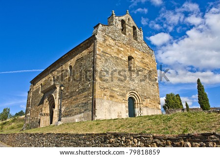Romanesque church of Santiago in Villafranca del Bierzo, Spain