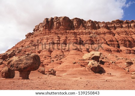Magnificent American red desert. The \