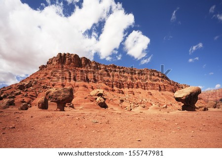 Magnificent American red desert. Huge \