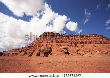 Magnificent American red desert. Huge \