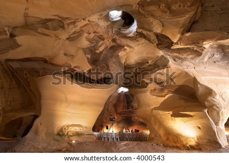 In a primitive cave Bet-Guvrin nearby Ashkelon in Israel