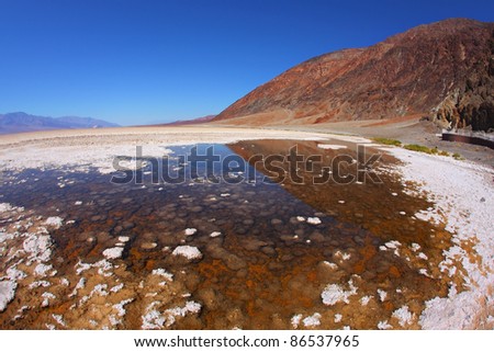 The famous section of Death Valley - \