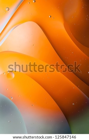Orange waves abstract background