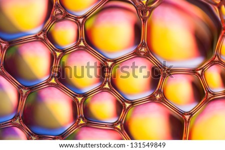 Rainbow bubbles abstract background