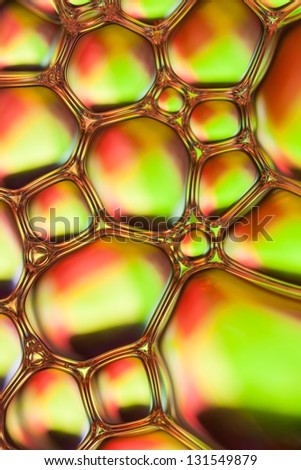 Red and green bubbles