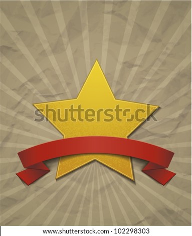 Retro Star Stock Vector Illustration 102298303 : Shutterstock