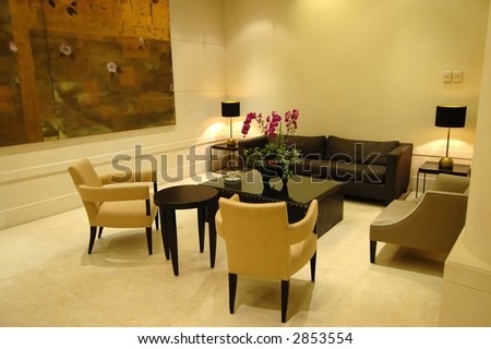 The environment of lobby in a hotel