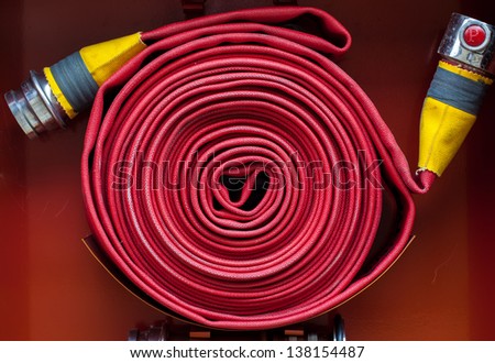 red fire hose