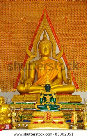 big and small buddha image,Thailand