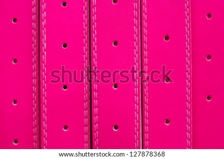 Pink belts texture.