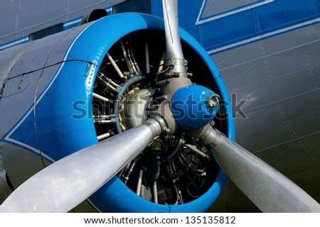 Engine of an old aircraft