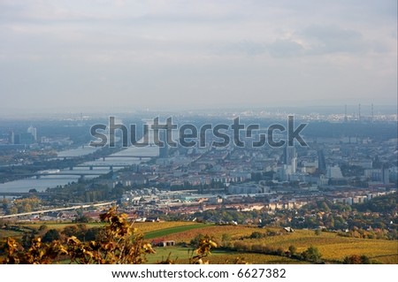 Panoramic view of Vienna from Kahlenberg