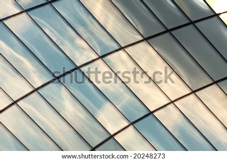 Background image of a modern office building detail