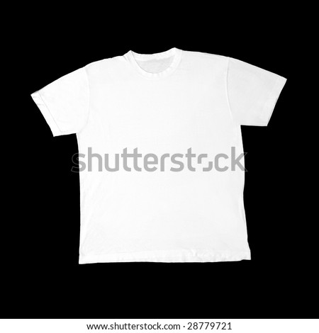 blank white t shirt outline. Blank white t-shirt