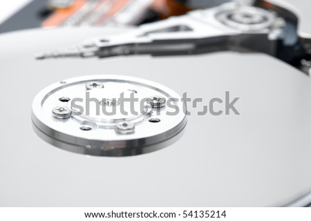 Internal of a computer hard disk drive