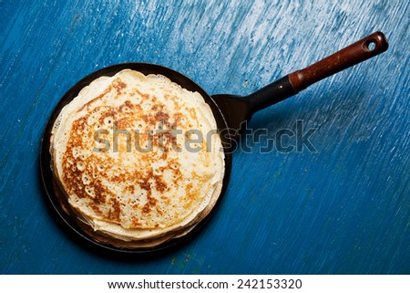 Staple of yeast pancakes, traditional for Russian pancake week