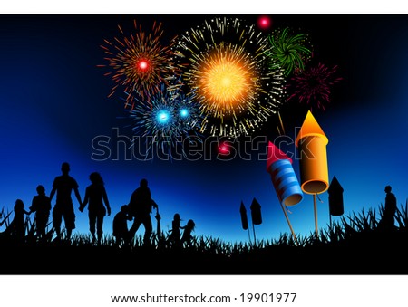 picture of fireworks display. a fireworks display.