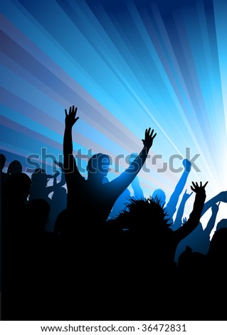 Party crowd of people! Vector illustration