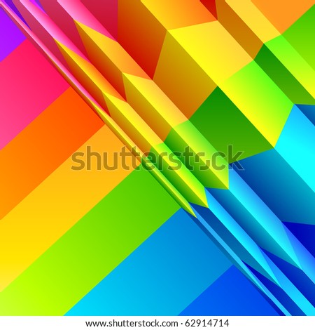 Abstract Colour Bands effect. Vector illustration.