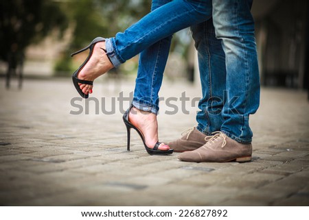 Shoes. Couple. Couple in love. passion.
