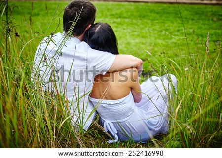 Couple in love near the water. Couple having a great day. Love. Valentines day. Romantic time.