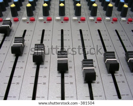 Audio Mixer Faders